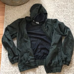 Forest Green Columbia windbreaker jacket